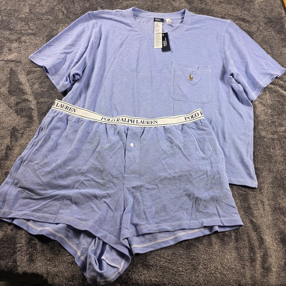 Polo Ralph Lauren Cotton Modal Shirt & Shorts Sleep Set Womens XXL Pajama Set